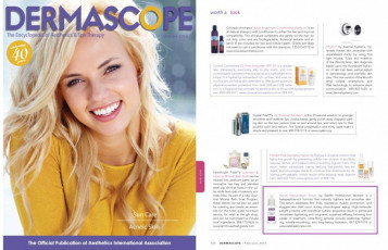 Estelle Skincare featured in Dermascope Feb. 2015 edition