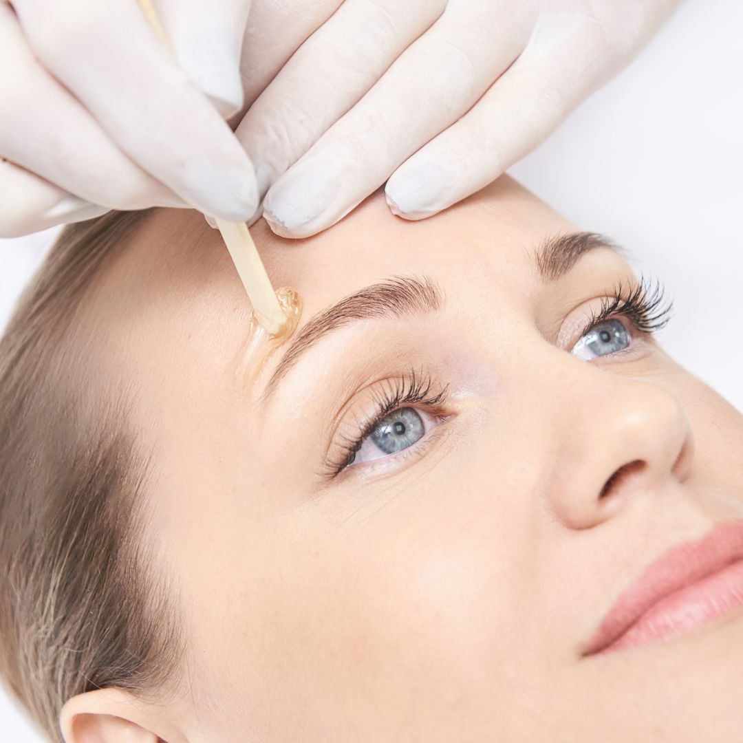 waxing above eyebrow